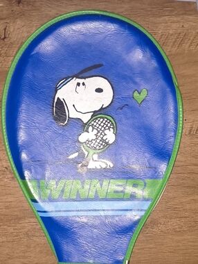 Vintage Snoopy Peanuts Tennis Racquet Cover - Authentic Copyright 1958